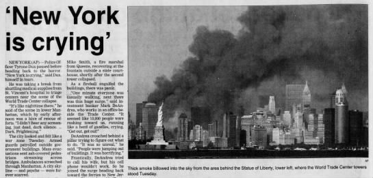 New York is crying